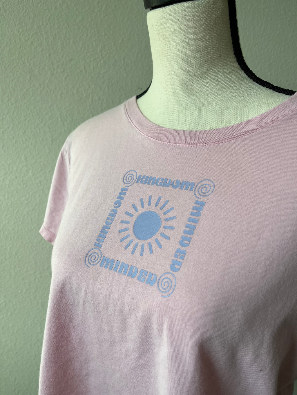 Upcycled Pink Kingdom Minded T- Shirt