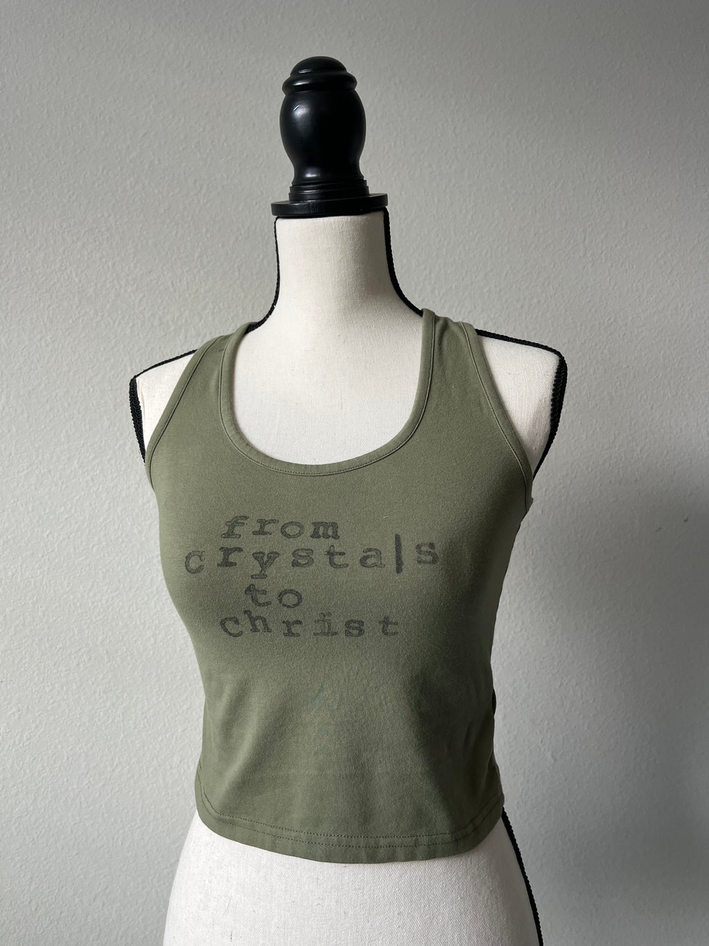 Block printed tank top
