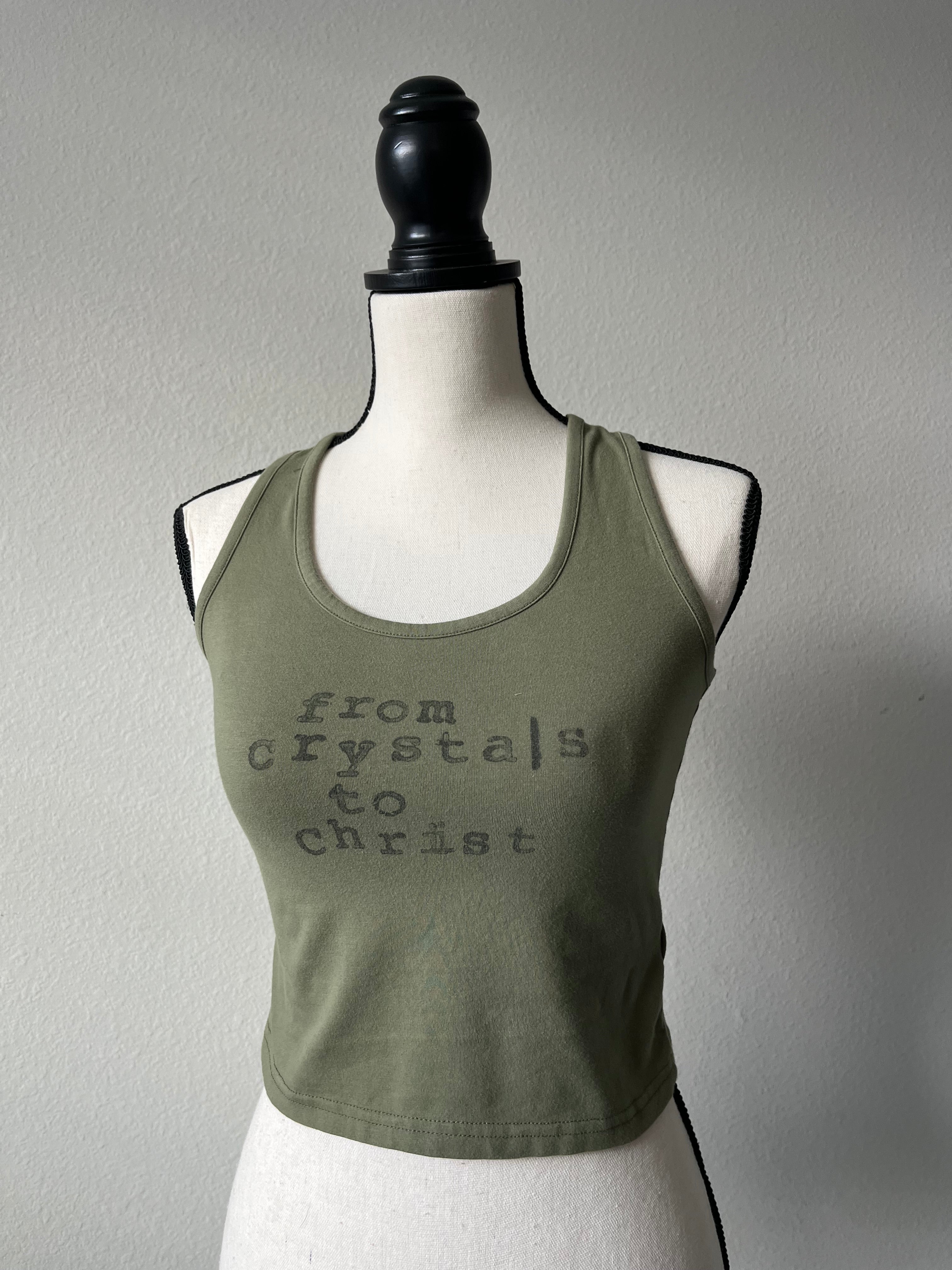 Block printed tank top
