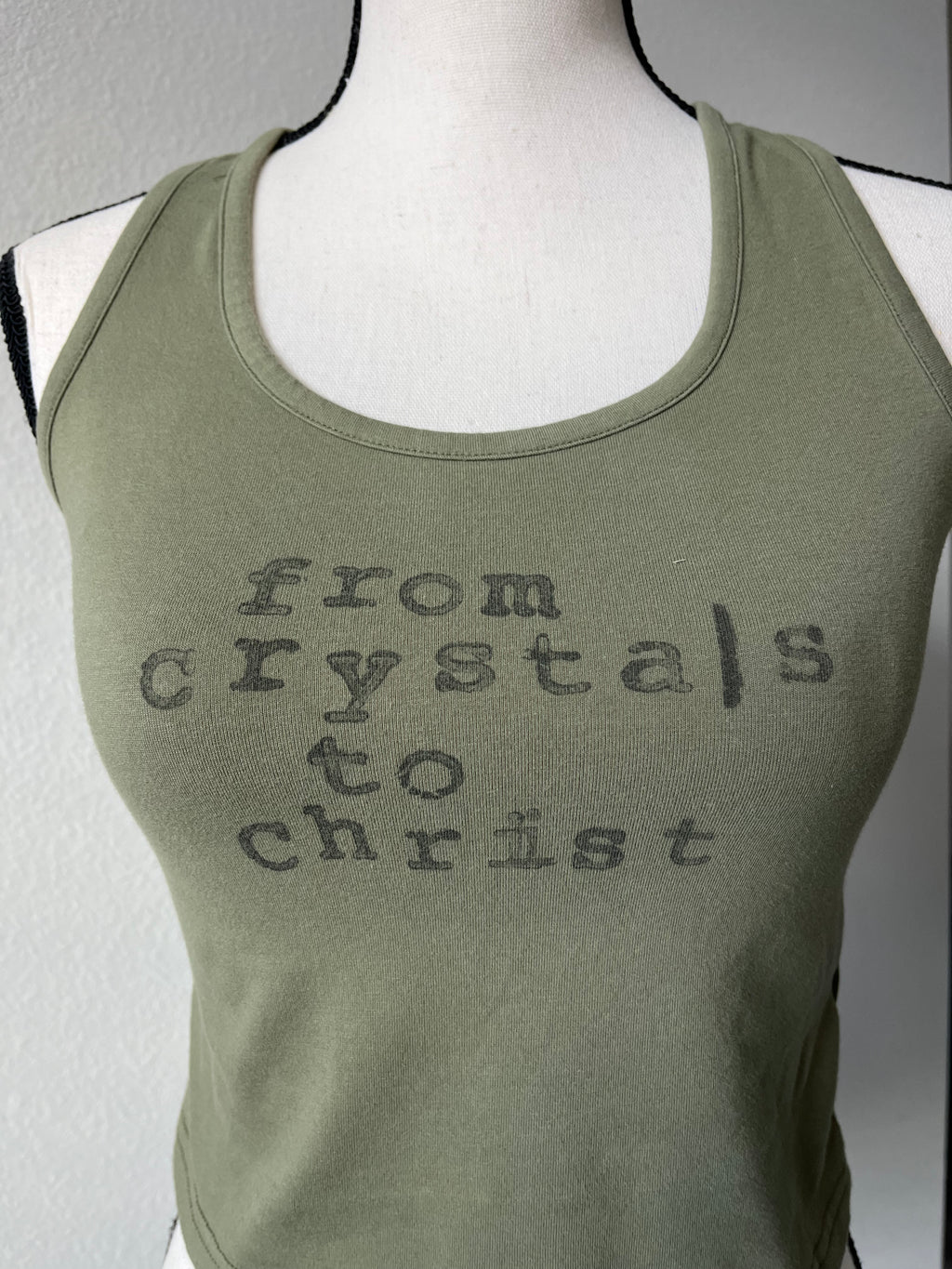 Block printed tank top