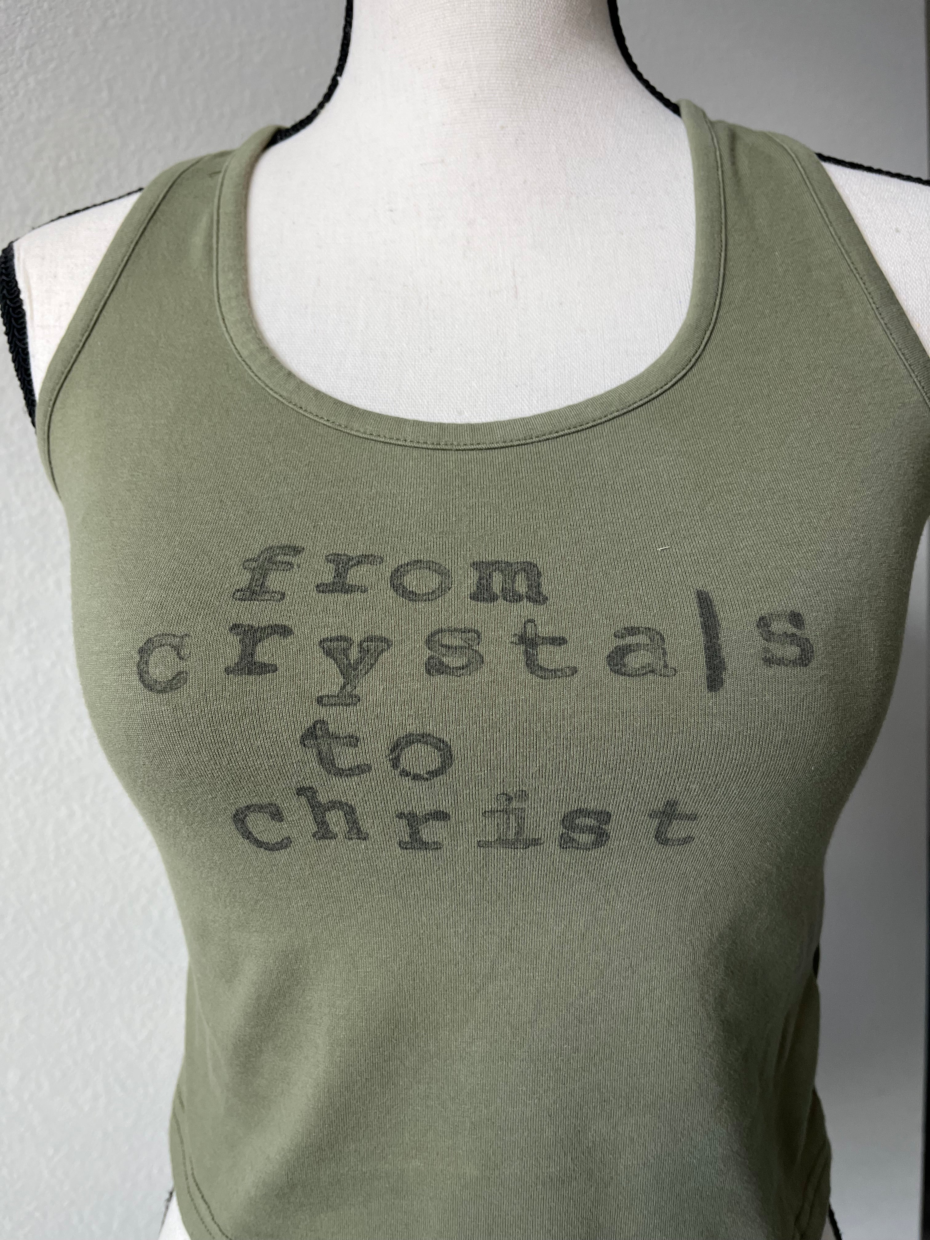Block printed tank top