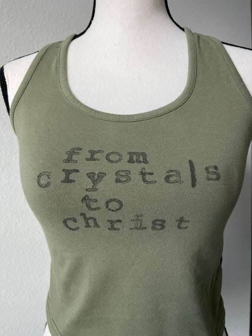Block printed tank top