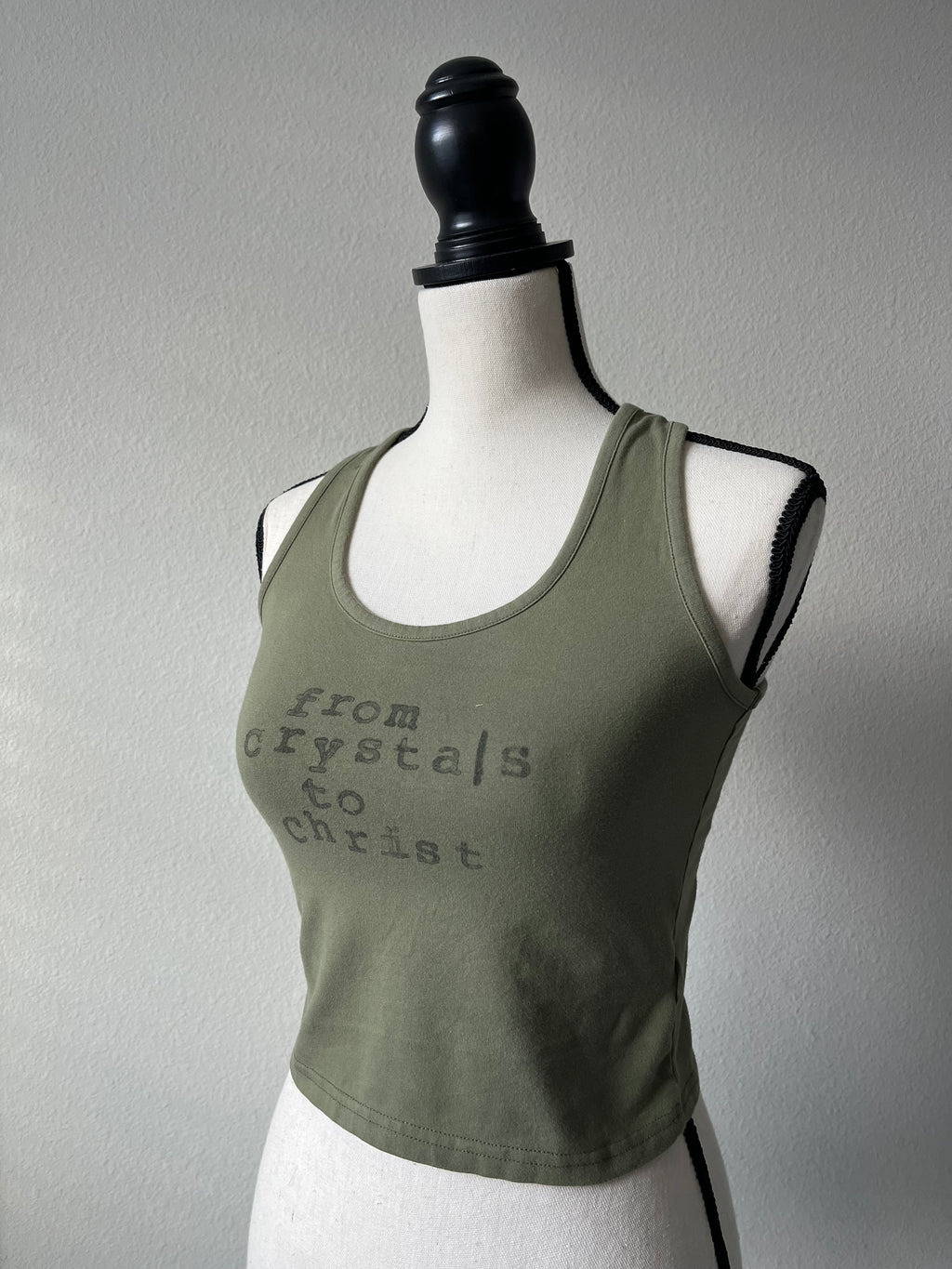 Block printed tank top
