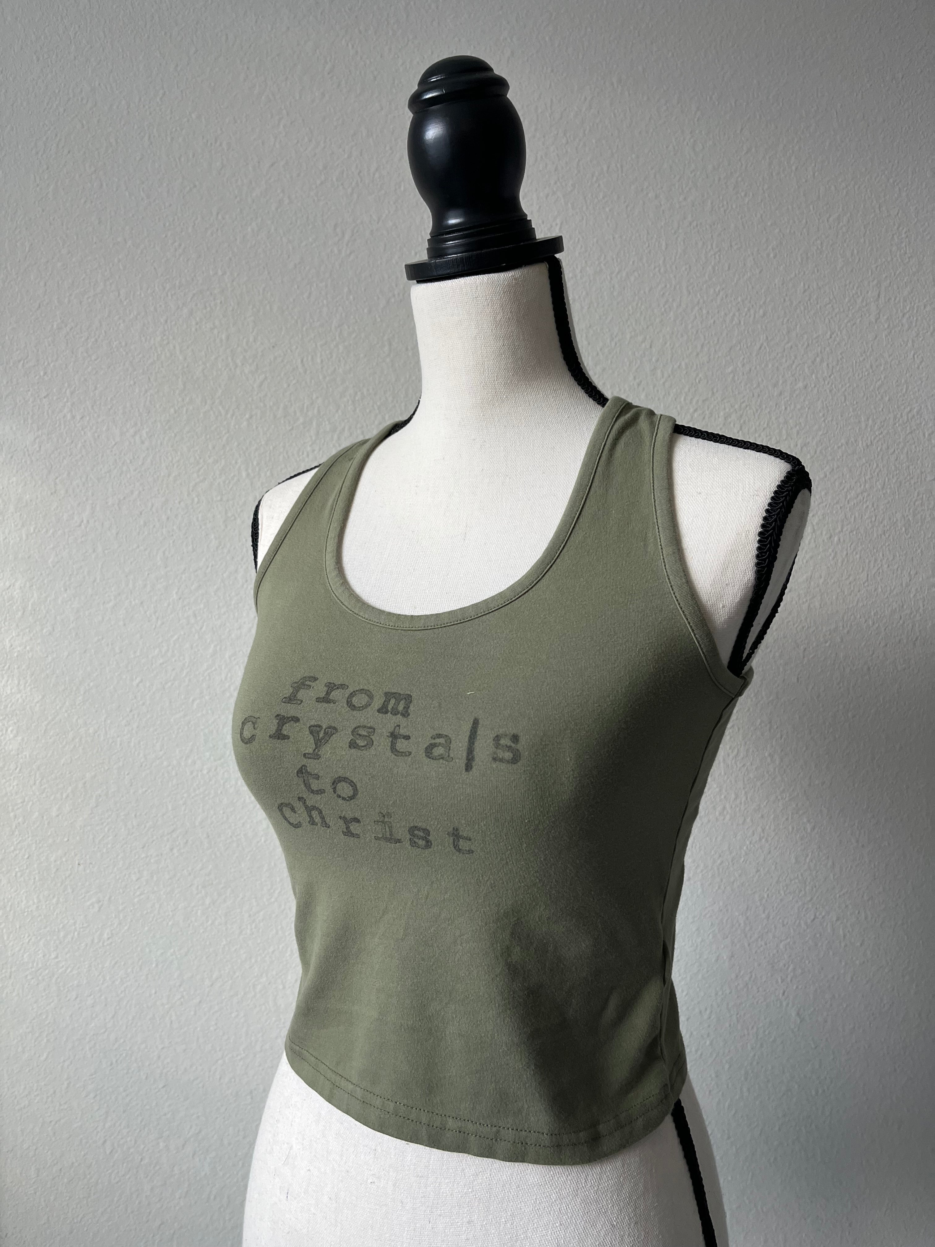 Block printed tank top