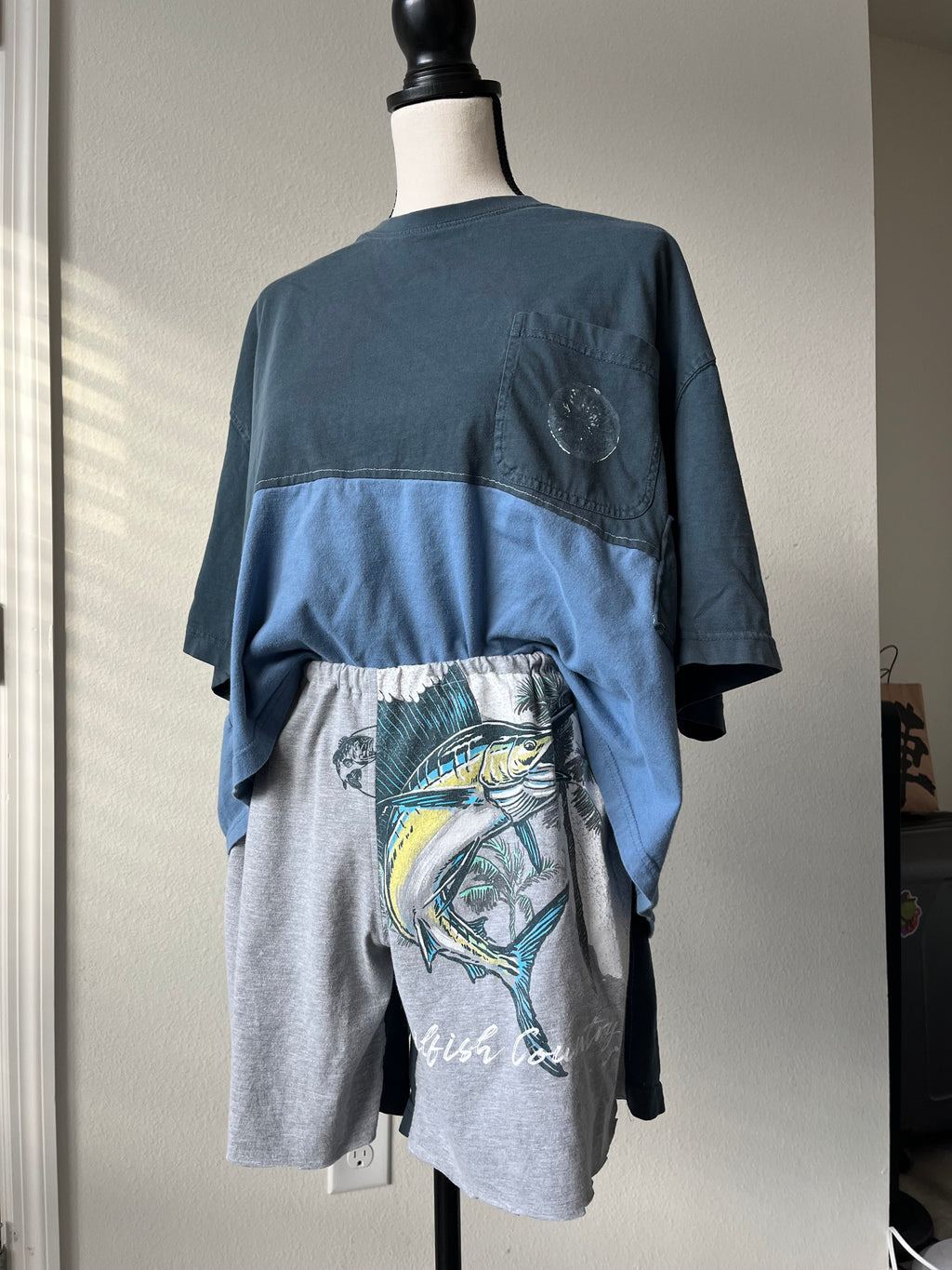 Upcycled T-Shirt and Short set