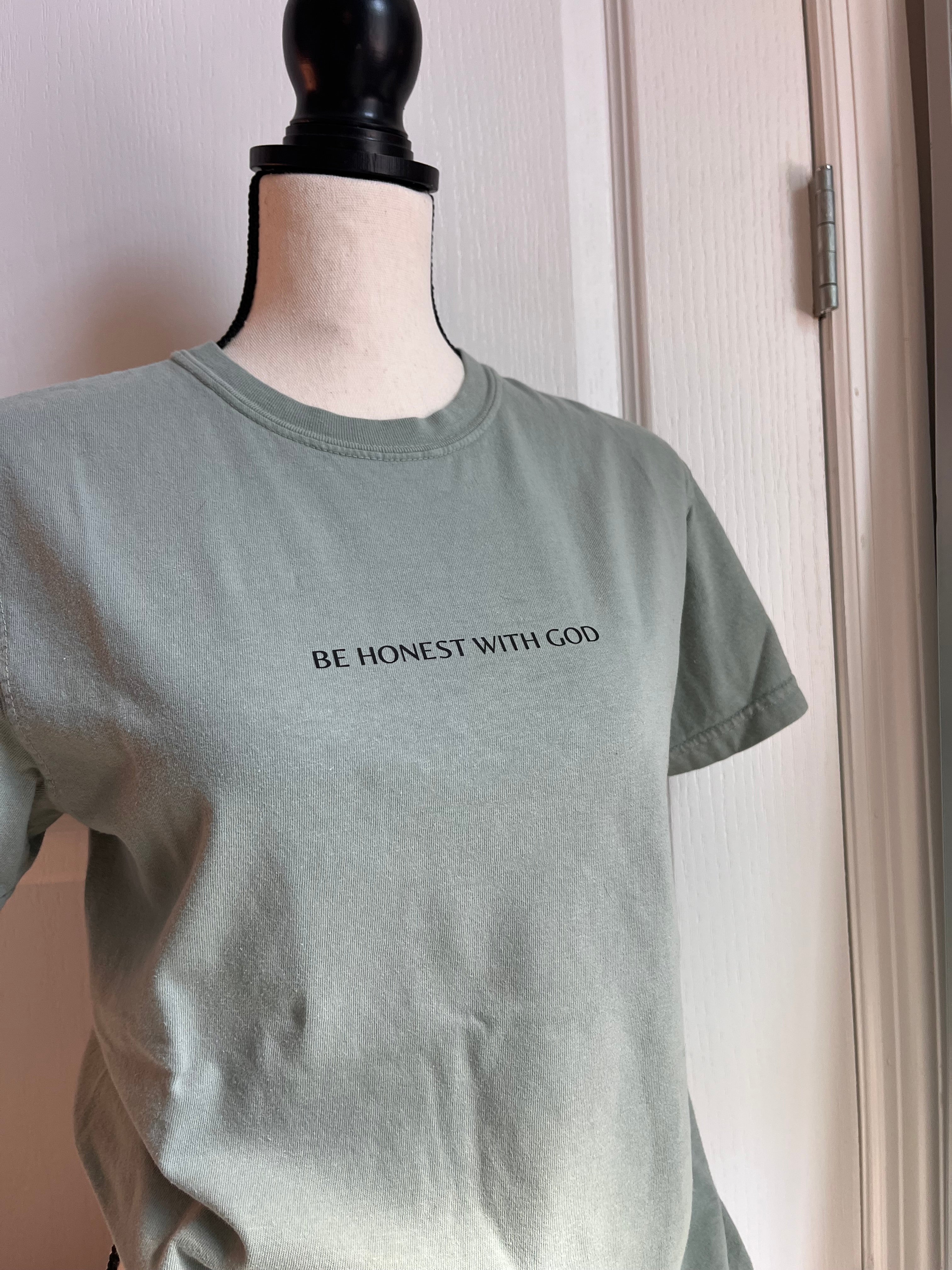 Teal T shirt (Be Honest with God)