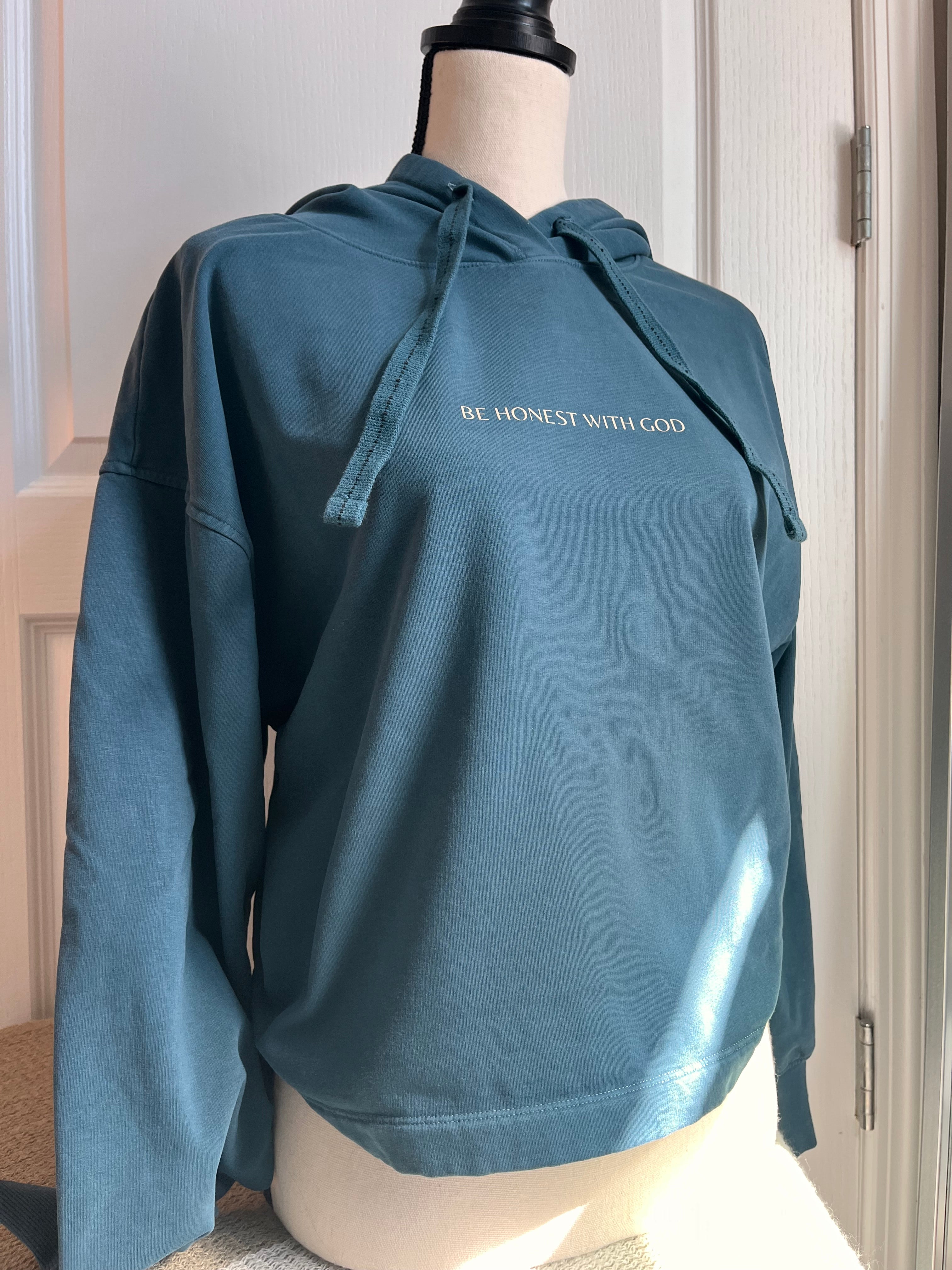 Earthy Blue Old Navy Hoodie (Be Honest with God)