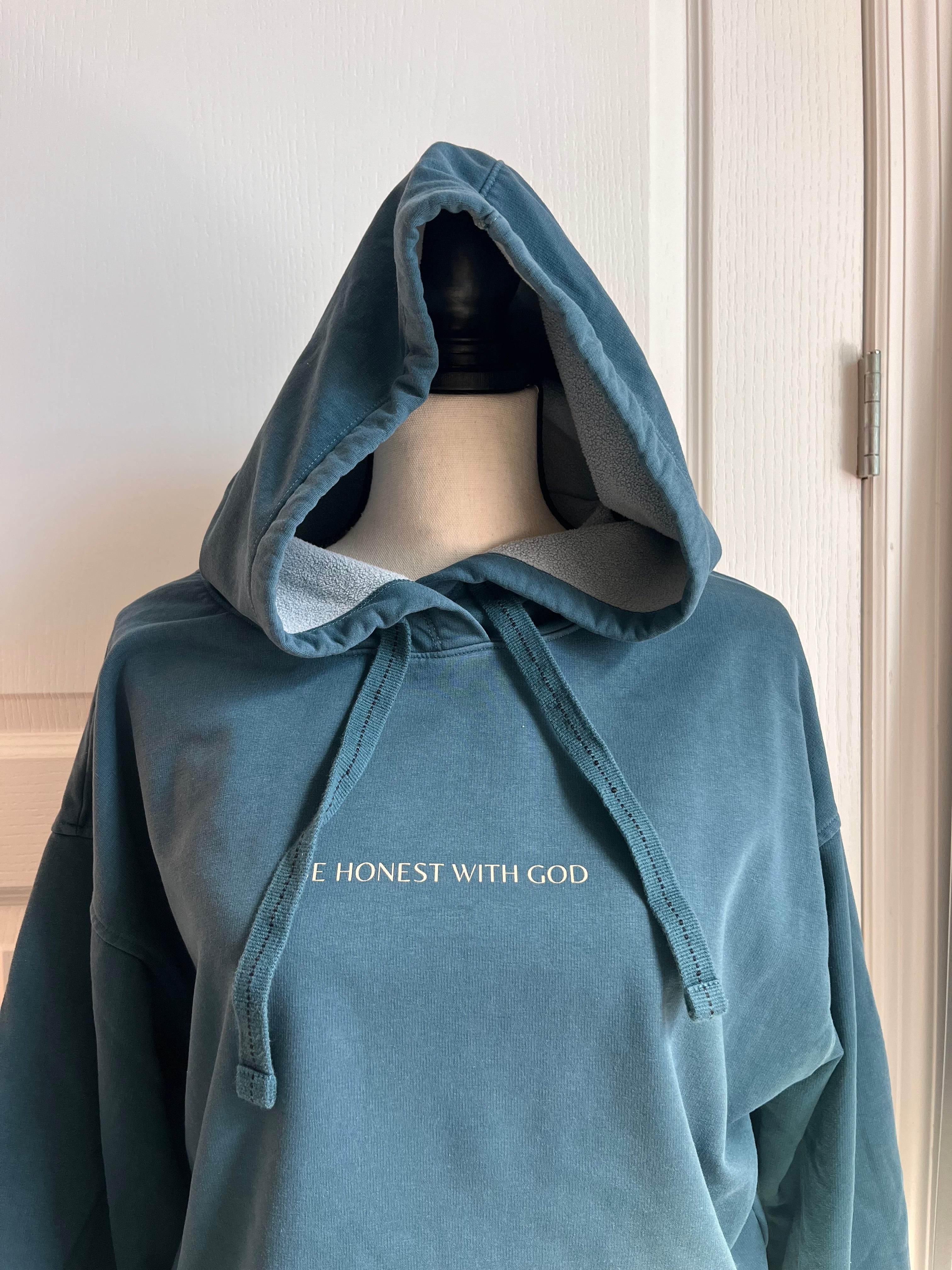 Earthy Blue Old Navy Hoodie (Be Honest with God)