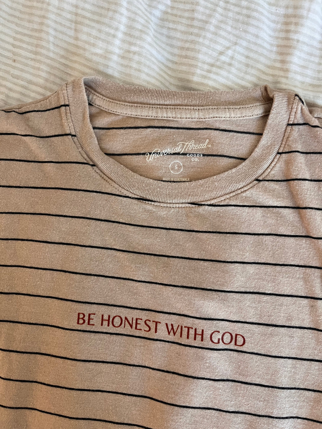 Stripped T shirt (Be Honest with God)