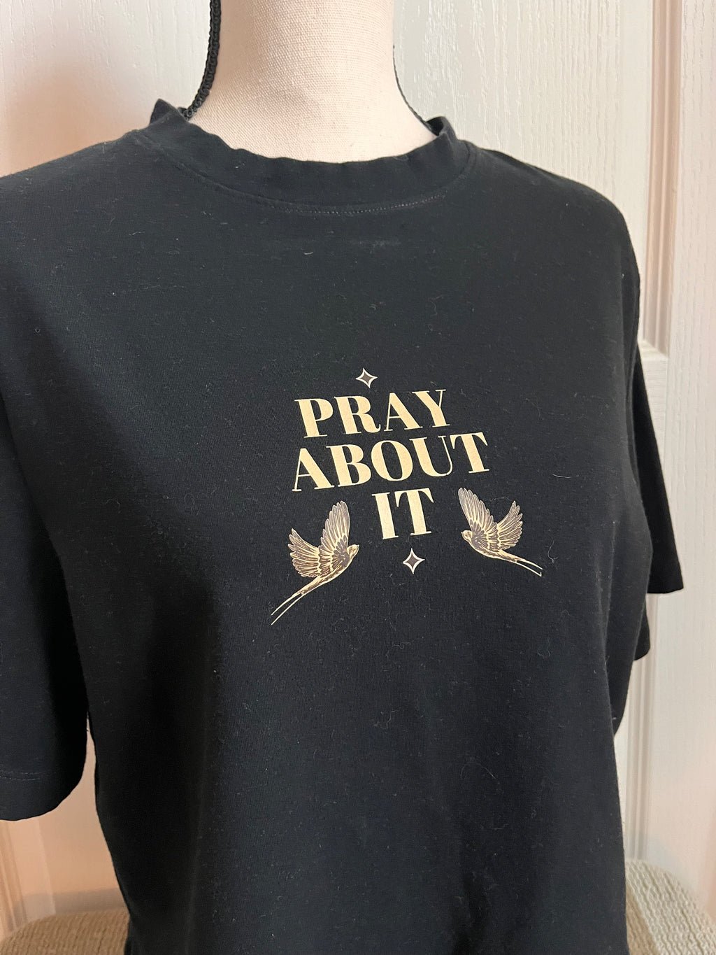 Black T shirt (Pray About It)