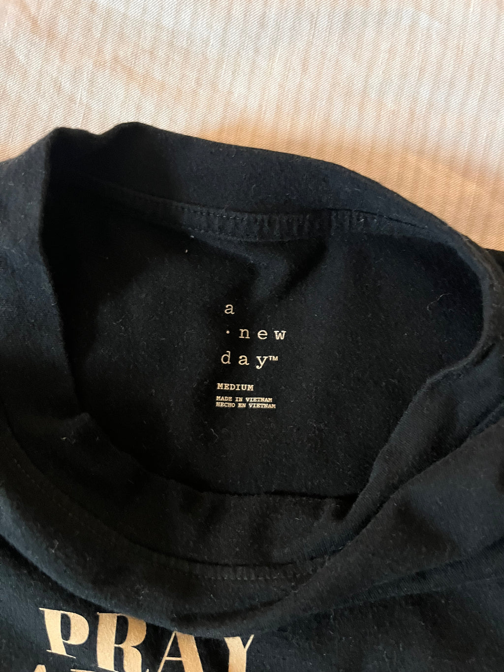 Black T shirt (Pray About It)